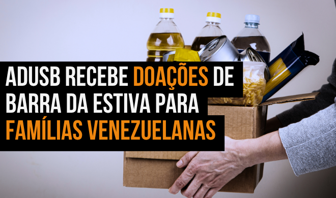 Adusb recebe doações de Barra da Estiva para famílias venezuelanas